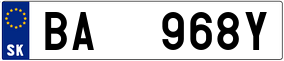 Trailer License Plate